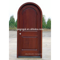 Painted entry arched wooden door
